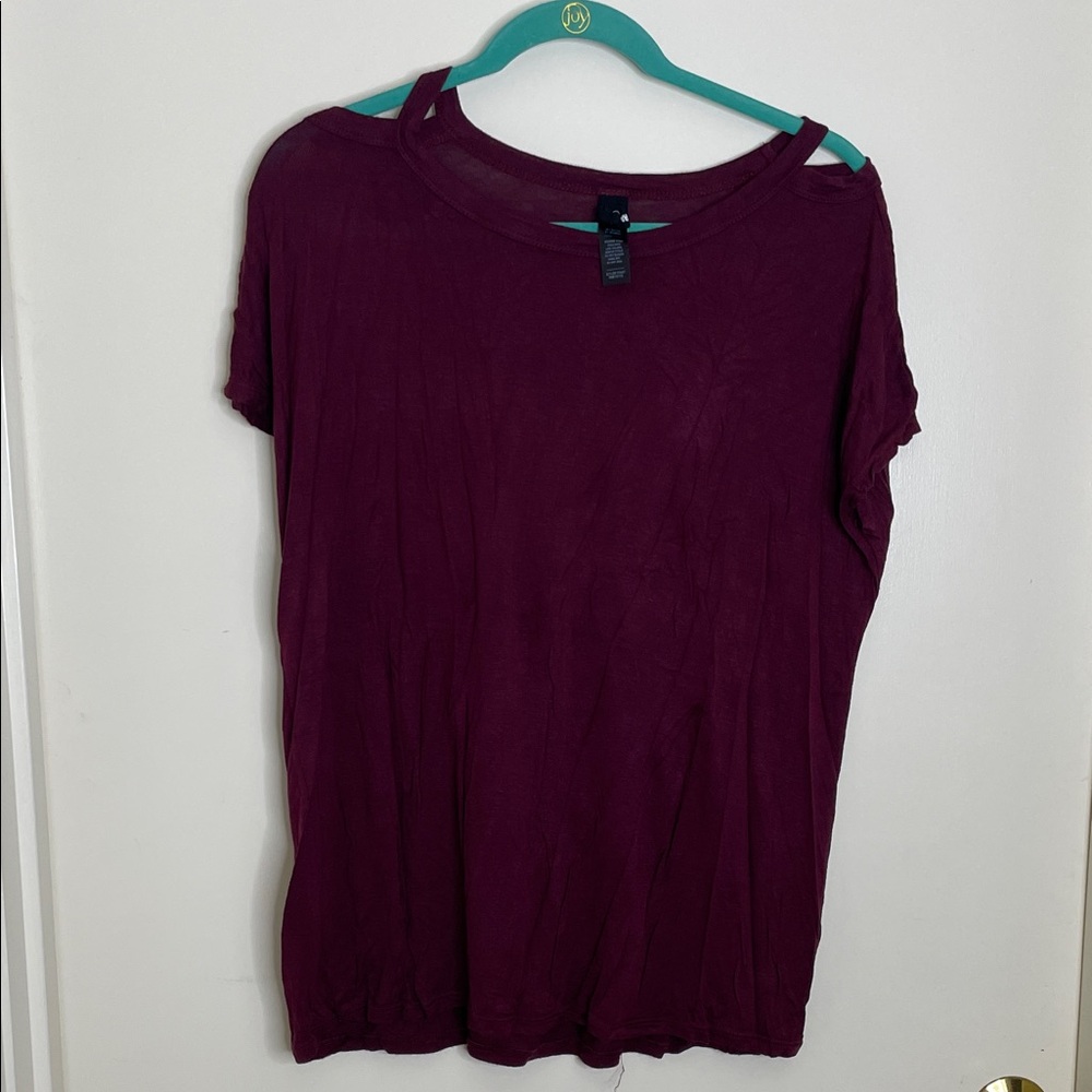 Agnes & Dora Maroon Short Sleeve Tee
